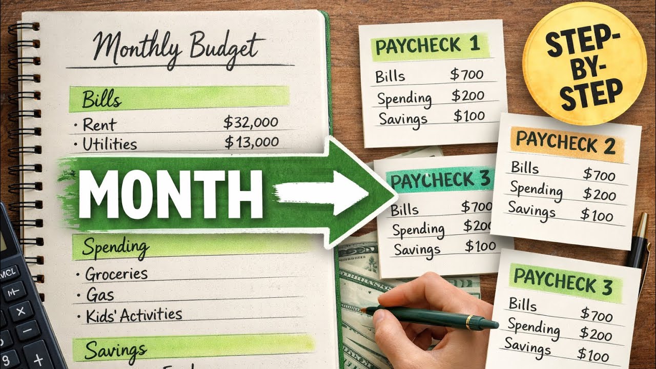 How To Turn Your Monthly Budget Into A Weekly Plan (Step By Step)