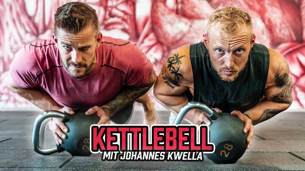 OBERKÖRPER Kettlebell Workout mit Johannes Kwella | Brust und Rücken Übungen mit Kettlebells