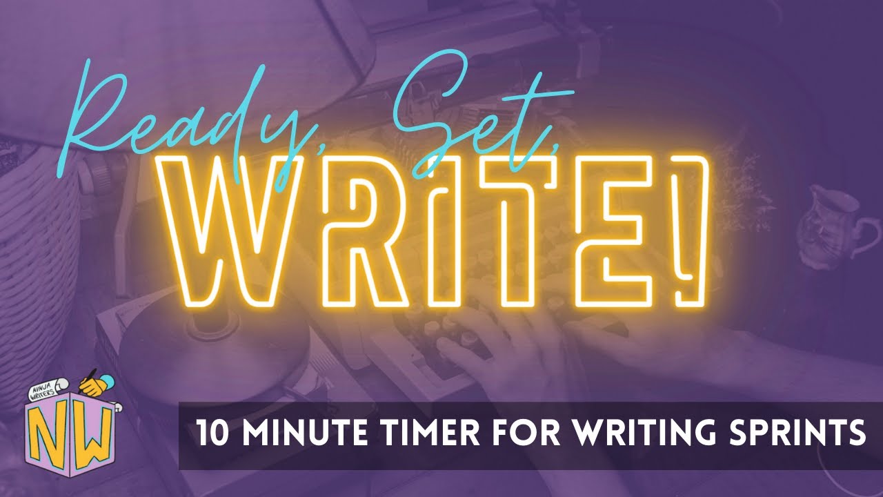 10 Minute Time | Silent with Applause Ending | Timed Word Sprint for Writers