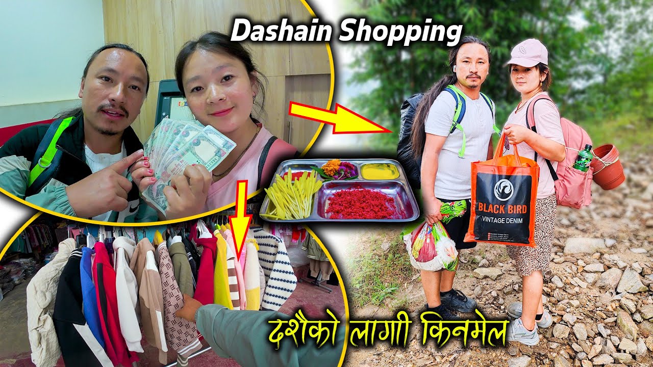 Dashain Shopping For All Family Members at Diktel bazar || Nepali National festival DASHAIN Shopping