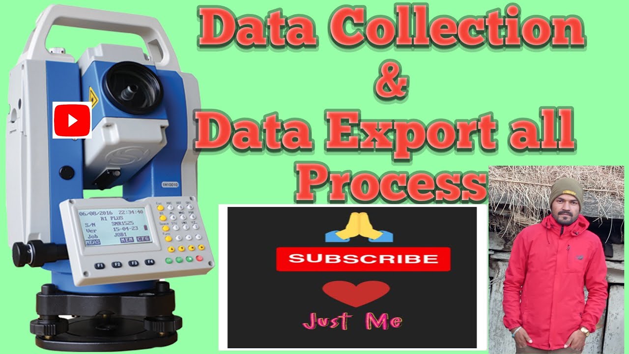 Stonex Total station Data Collection Process
