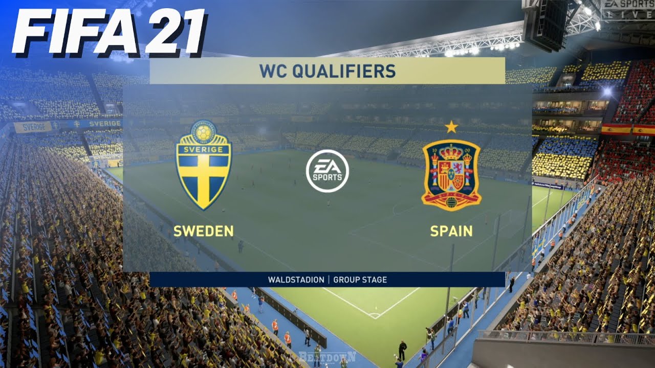 Sweden vs. Spain (World Cup Qualifiers) - FIFA 21 | PS5