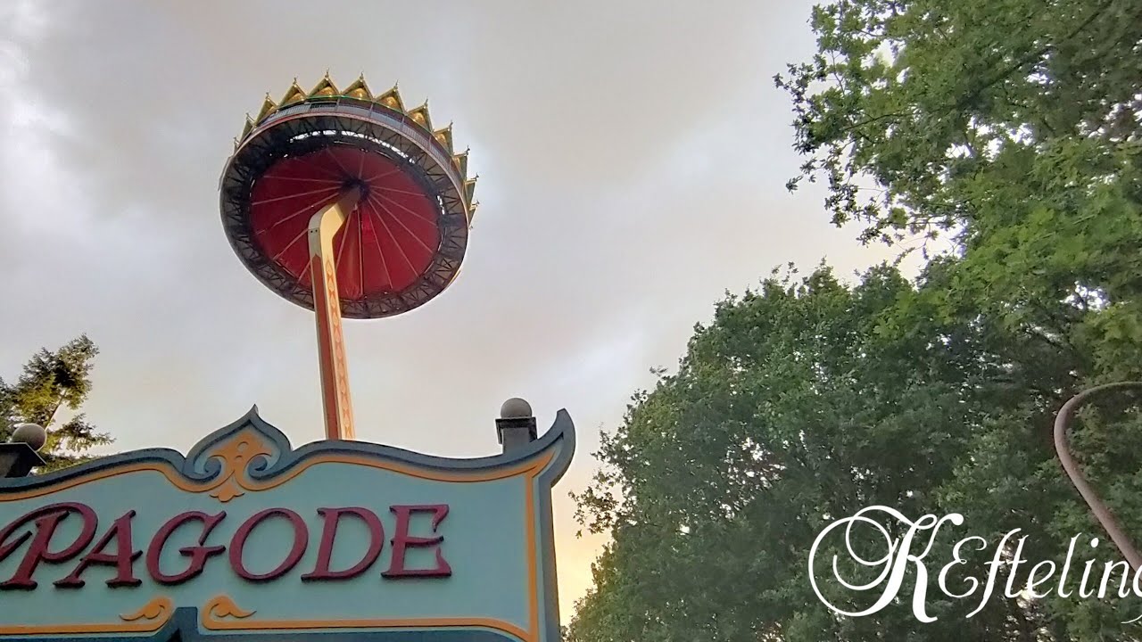 onride pagode met regenboog 🌈