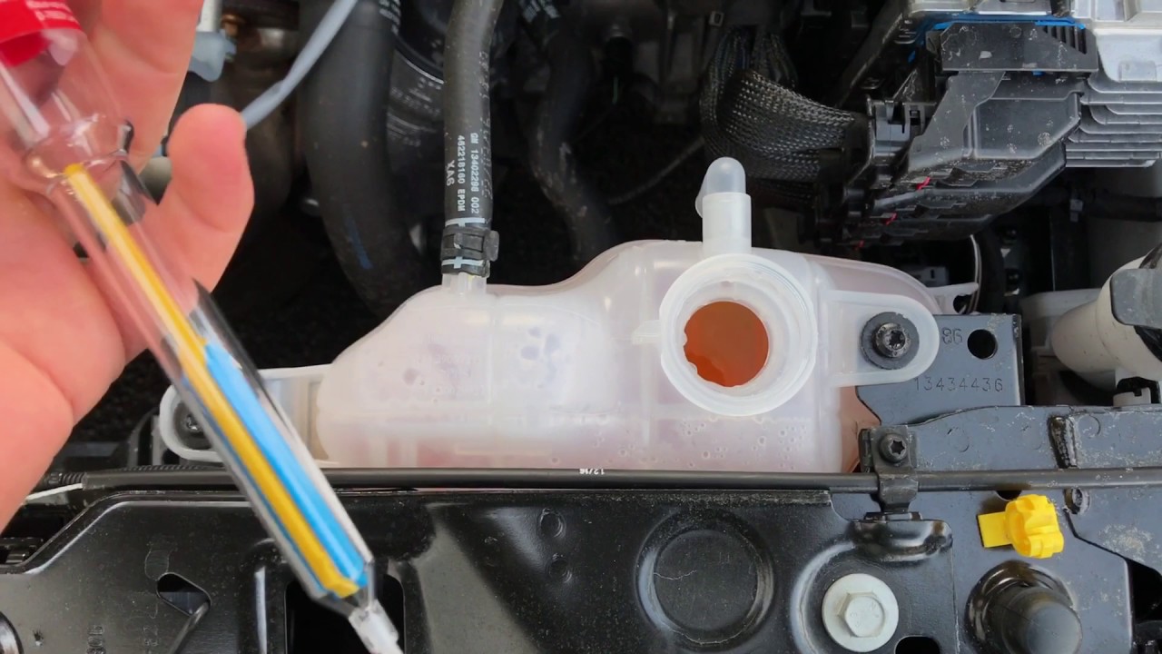 PKW Frostschutz Prüfung Motor Kühlflüssigkeit mit Frostschutzprüfer Spindel Opel Corsa E Anleitung