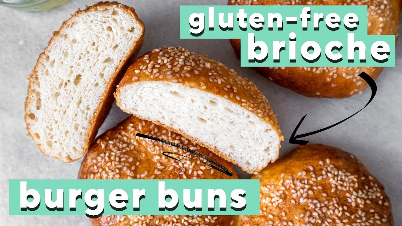 How To Make Gluten-free Brioche Hamburger Buns 🍞✅