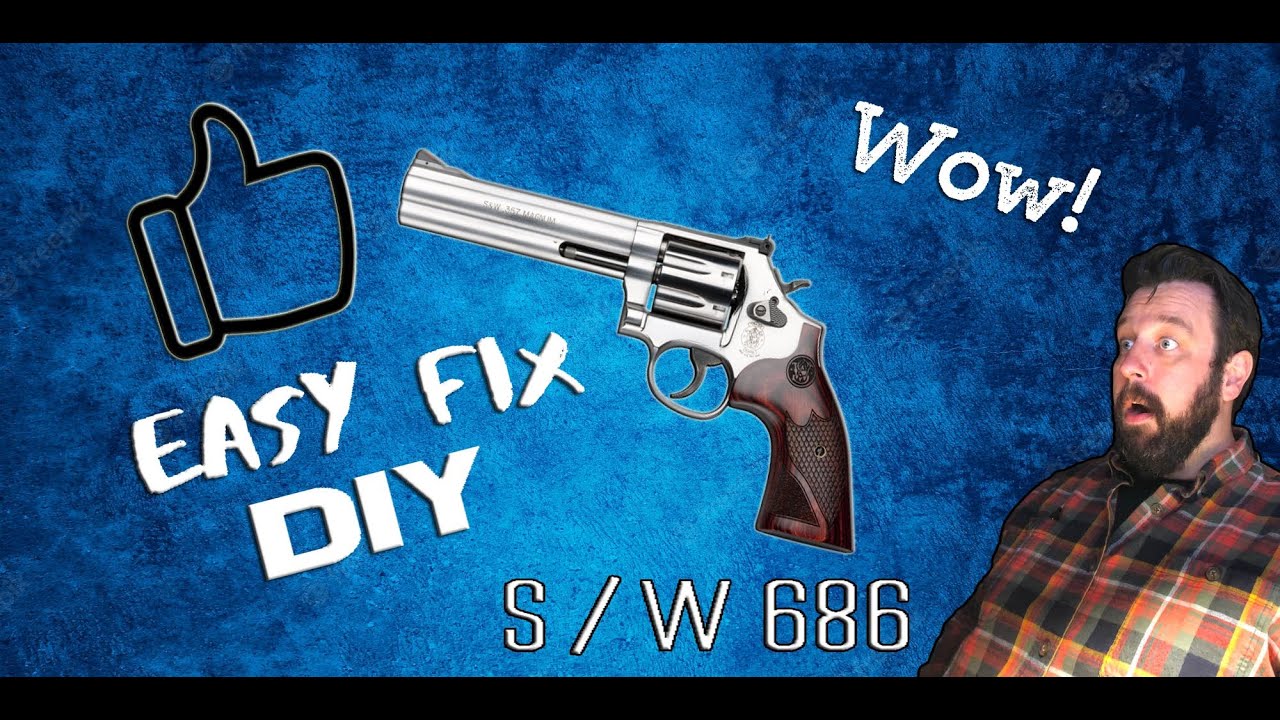 Огромное улучшение // Револьвер S&W 686 // Внутренний стопор курка #улучшено #образование #сделай...