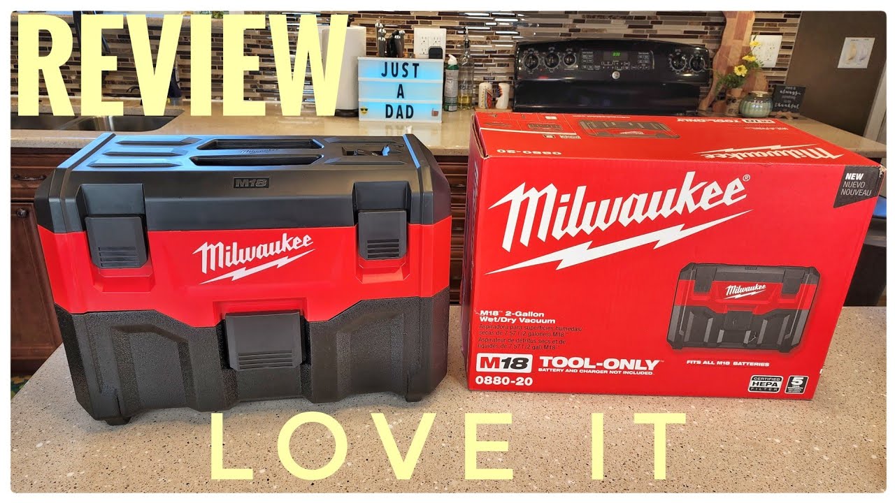 REVIEW Milwaukee M18 Volt Cordless Wet/Dry Vacuum 0880-20  I LOVE IT!