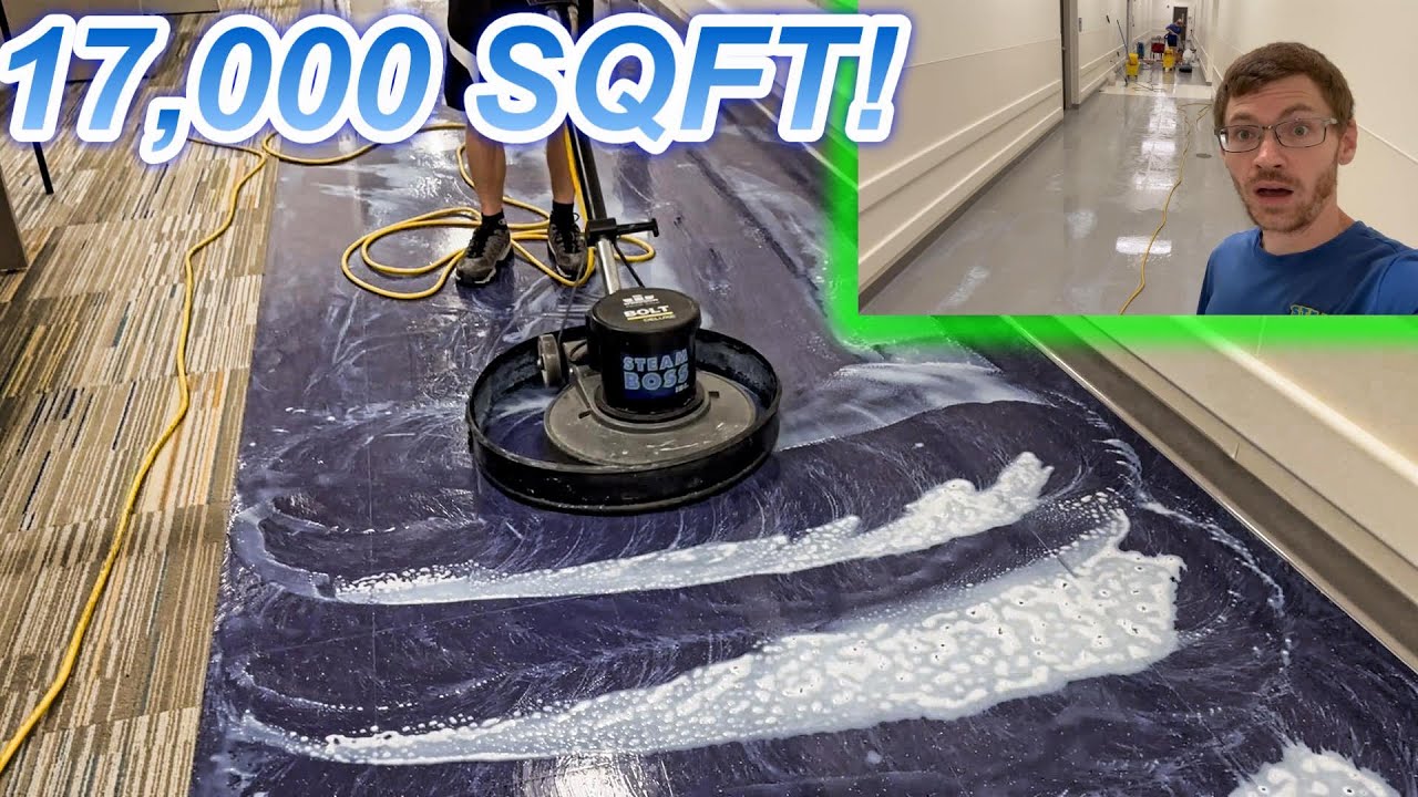 TAKING ON THE LARGEST STRIP AND WAX FLOOR JOB WE HAVE EVER DONE! In over our heads..?