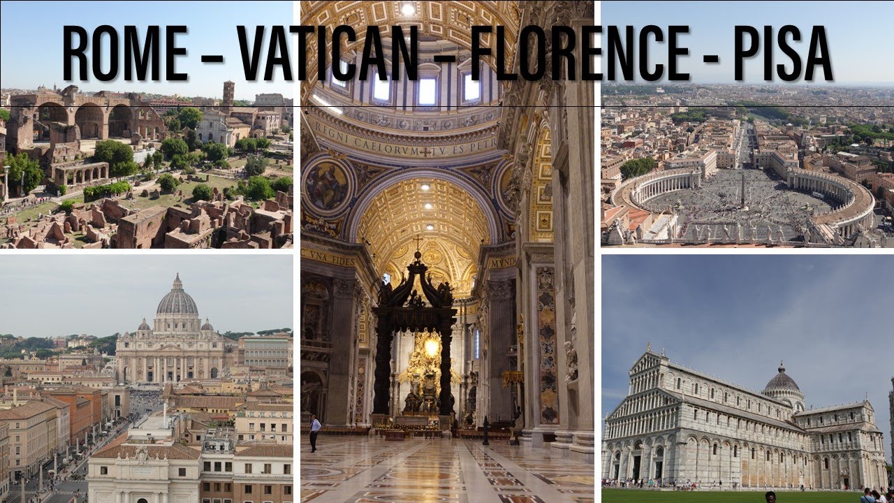 ITALY TRAVEL - EPISODE 1 ROME, VATICAN, FLORENCE, PISA. #rome #vatican #florence #pisa #italytravel