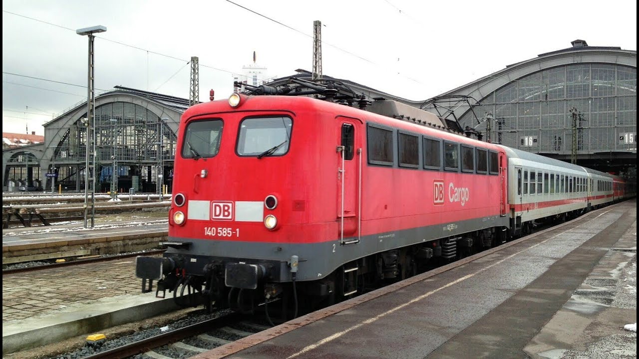 BR140 in Leipzig Hbf. BR 140 Pbz Sonderleistungen E40 DB Class 140 Serie 140 electric locomotive