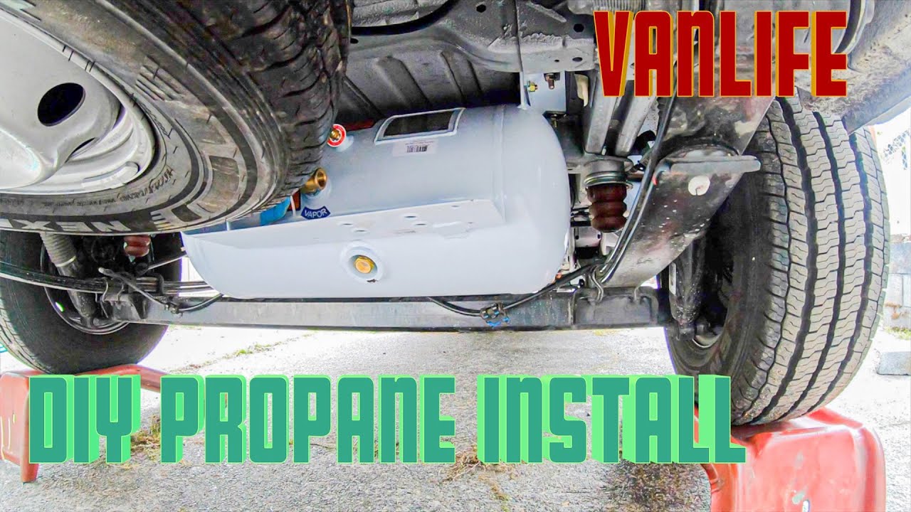 VANLIFE | DIY Mounting Propane Tank Under Van | Ram Promaster