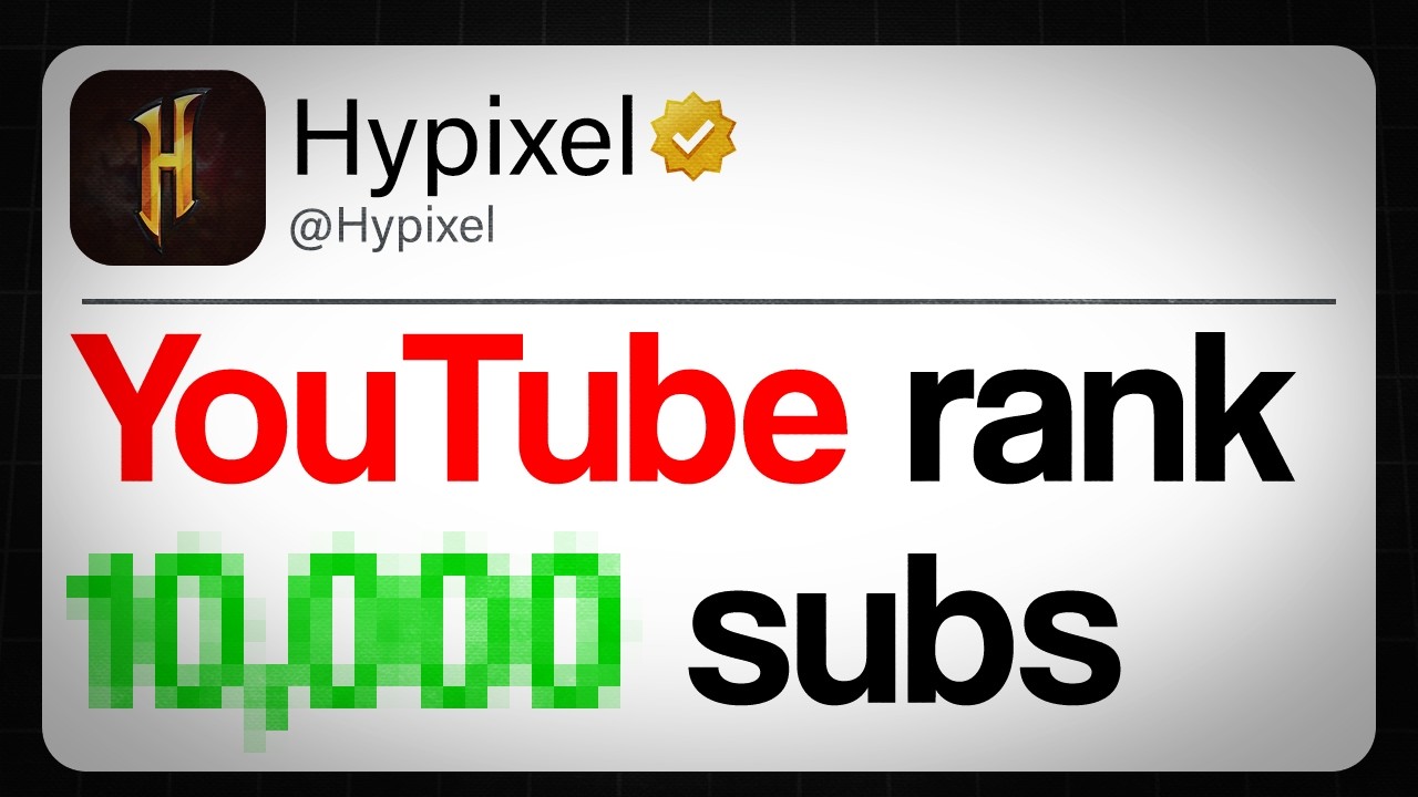 Должен ли Hypixel изменить рейтинг YouTube?