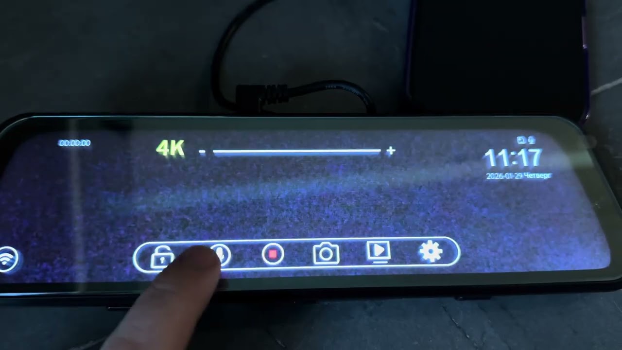 Видеорегистратор-зеркало MLS 500 (4K Ultra HD, Wi-Fi)