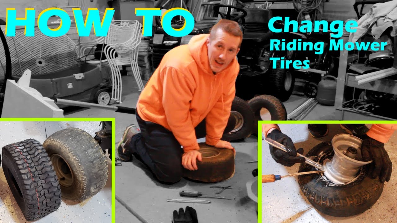How to Change a Riding Mower Tire - Dismount and Replace Lawn Mower Tires
