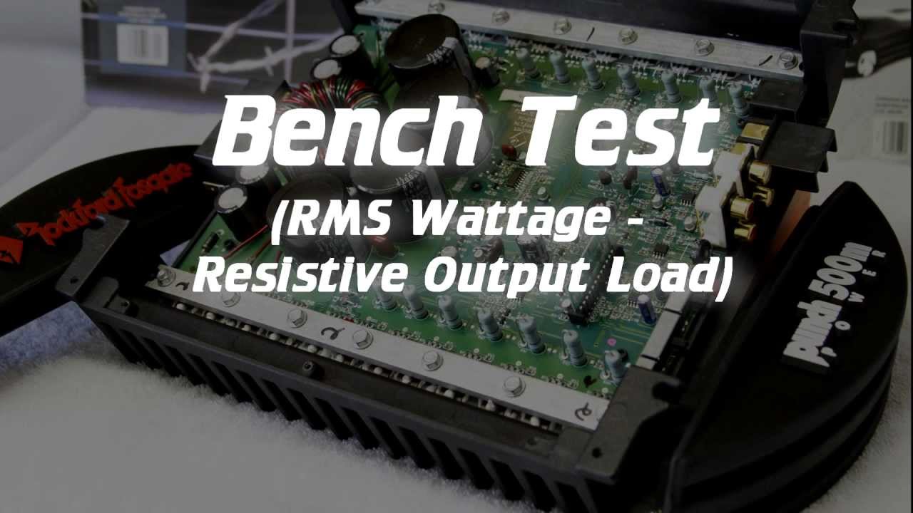 1995 Rockford Fosgate Punch Power 500M DSM Amp Power Output Test Part 2 Old School