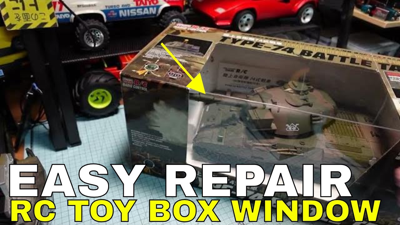 How to Repair Window on RC Toy Cardboard Box - Acetate Acrylic Mylar Sheet