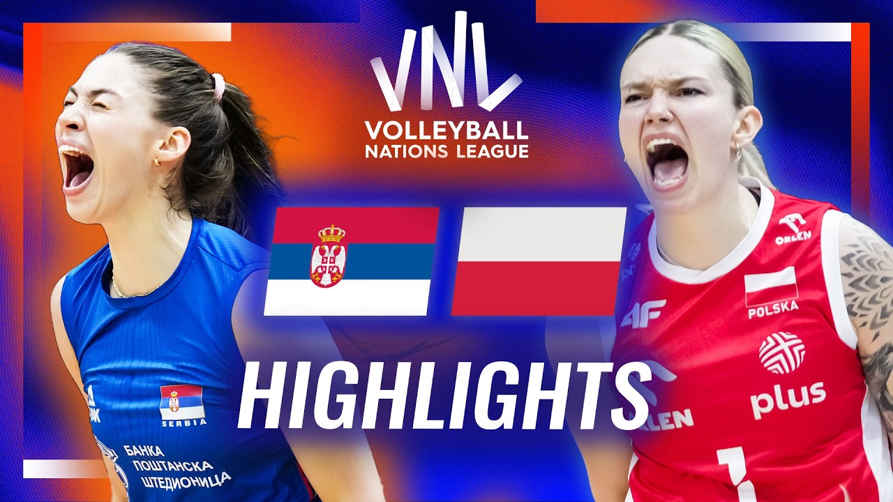 Serbia 🇷🇸 vs. Poland 🇵🇱 - Highlights | Week 1 | Women's VNL 2026