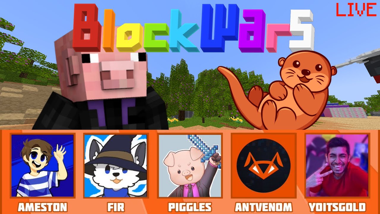 BLOCK WARS 3 w/AntVenom, YoItsGold, Fir and Ameston (Piggles POV)