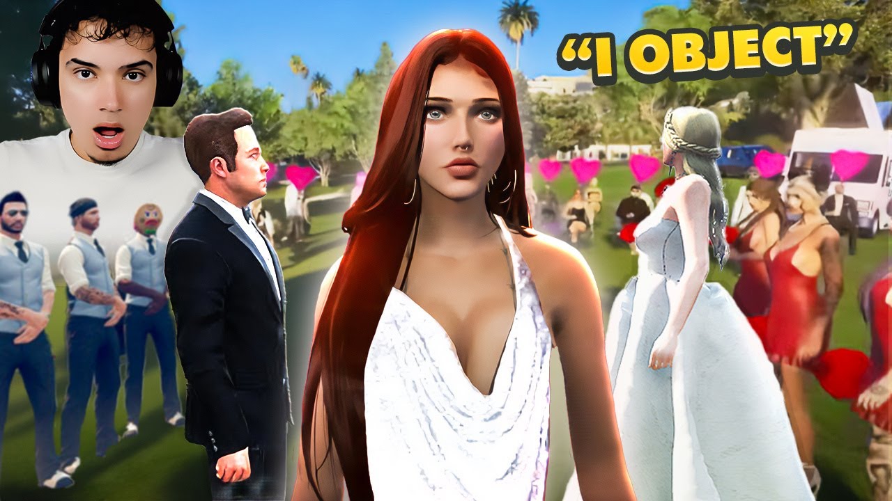 CRASHING A WEDDING IN GTA 5 RP