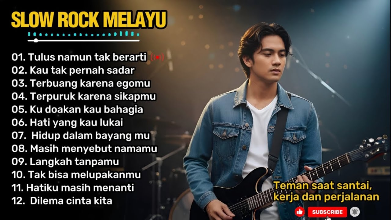 SLOW ROCK MELAYU PALING SEDIH 😭 | Teman saat santai, kerja dan perjalanan | Tulus namun tak berarti