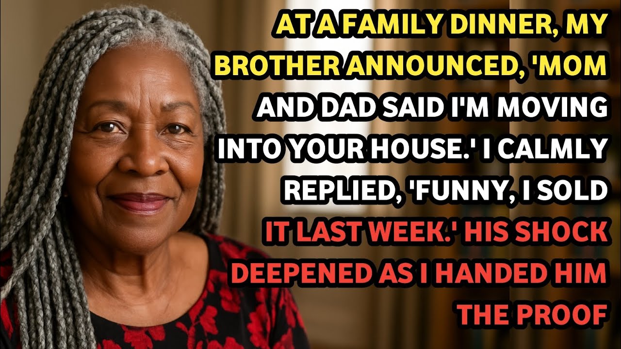 At A Family Dinner, My Brother Announced He Was Moving In—But I Had A Big Surprise!