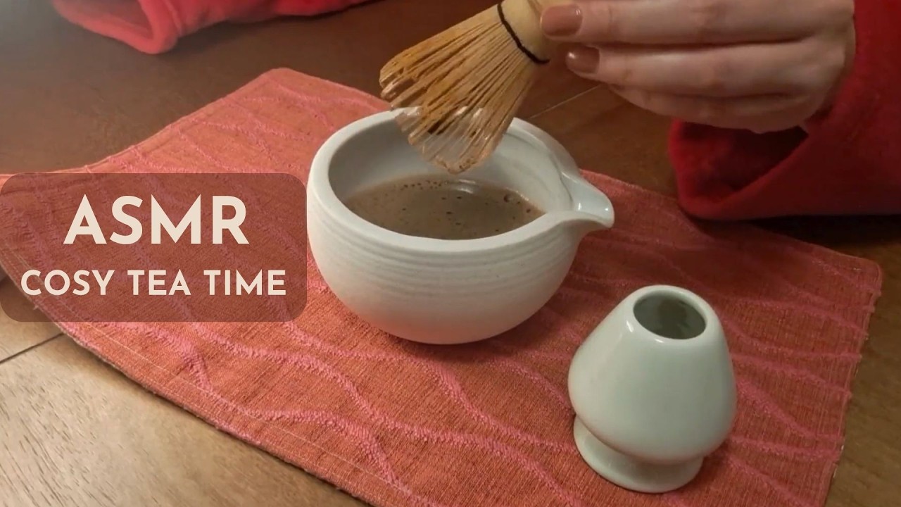 ASMR☕ Hojicha Tea Preparation with Calming Sounds