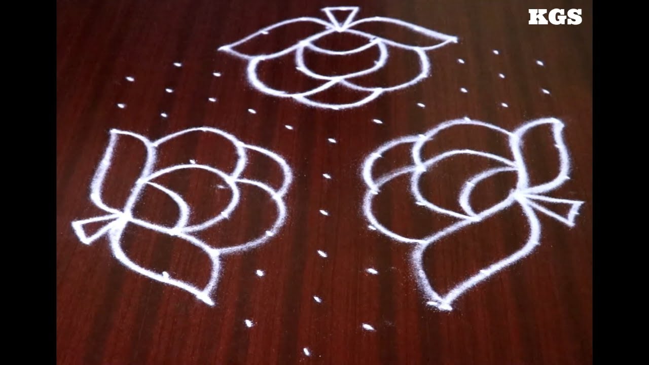 Beautiful New Year rangoli designs for 2023 | Easy Sankranthi muggulu  Designs | KGS Rangoli