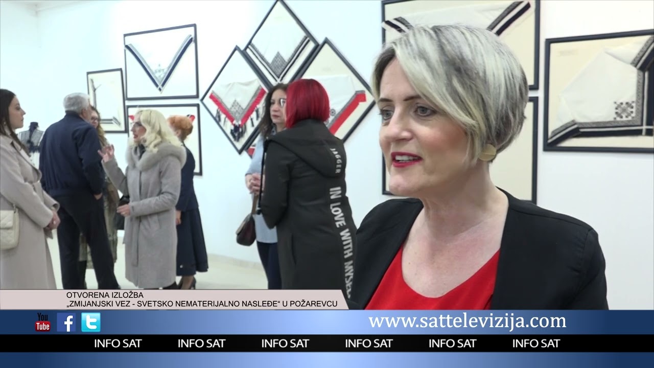 OTVORENA IZLOŽBA „ZMIJANJSKI VEZ – SVETSKO NEMATERIJALNO NASLEĐE“ U POŽAREVCU