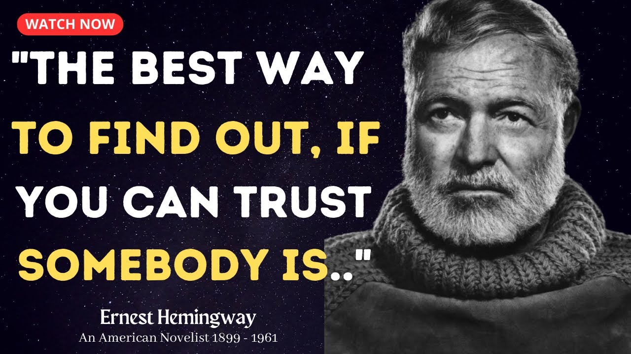 Transform your Life with these Mind-Expanding Ernest Hemingway Quotes