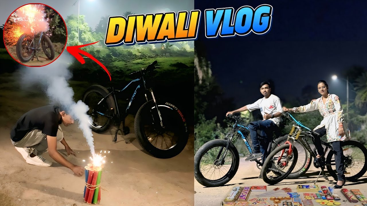 Cycle pe nikle patakhe phodne... par jo hua, socha bhi nahi tha! 😳🎇