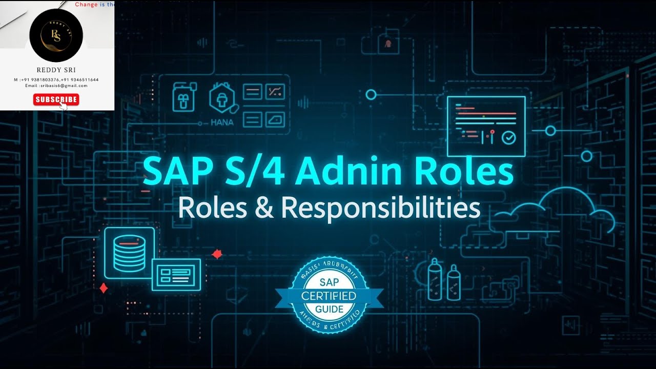 Роль и обязанности консультанта SAP S/4HANA BASIS | Что такое SAP и ERP?