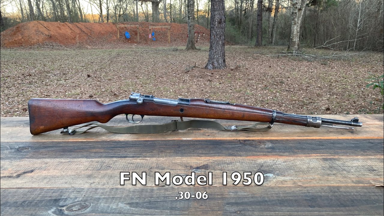 Shooting the FN Model 50 Mauser rifle in .30-06 🇧🇪