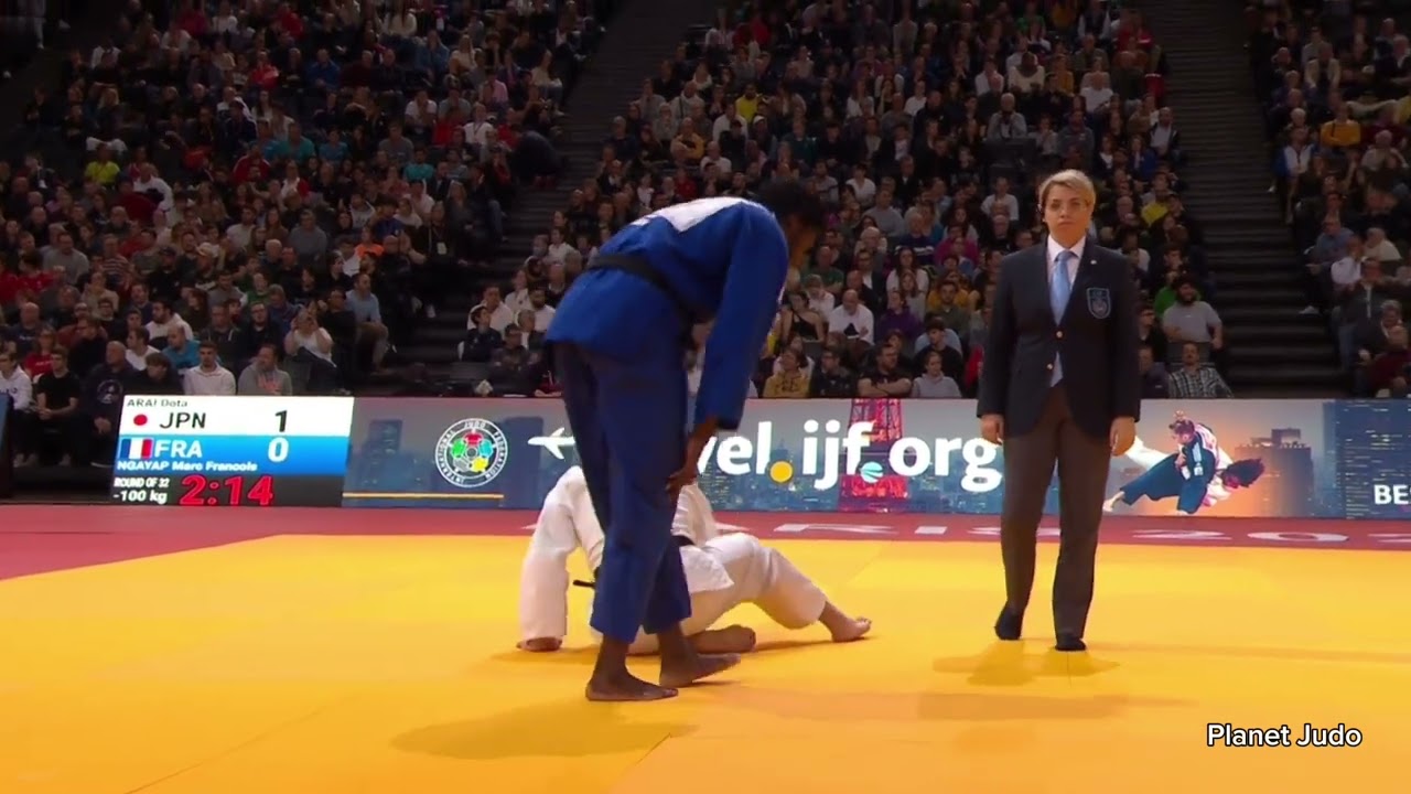 Dota ARAI 🇯🇵 🆚️ Marc Francois NGAYAP 🇨🇵 | 2 раунд/-100кг | Большой Шлем Париж 2024