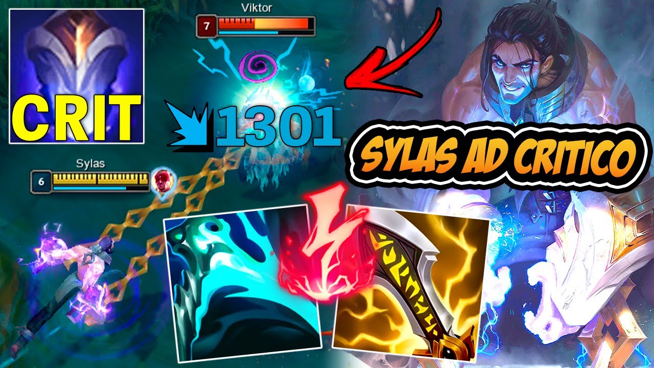 O SYLAS AD CRÍTICO JUNGLE COM MUITO DANO NAS CORRENTES !! - LEAGUE OF LEGENDS
