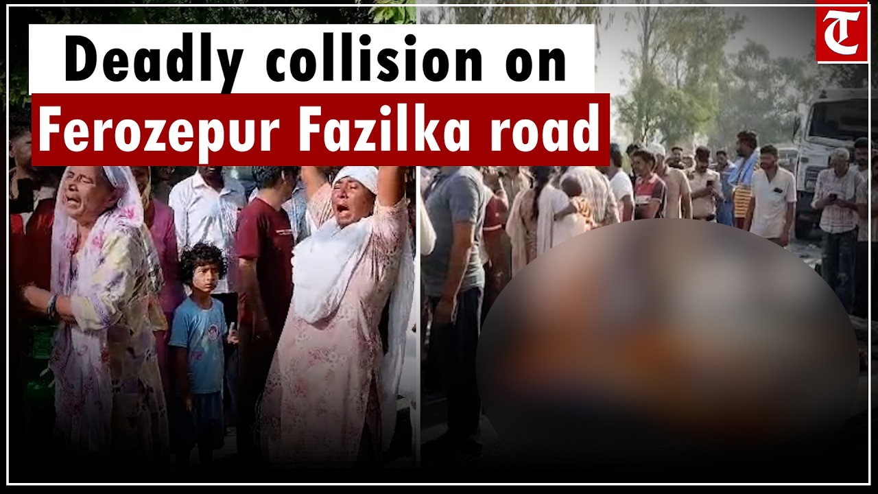 Punjab accident: 8 killed, several injured as pickup van collides with truck on Ferozepur road