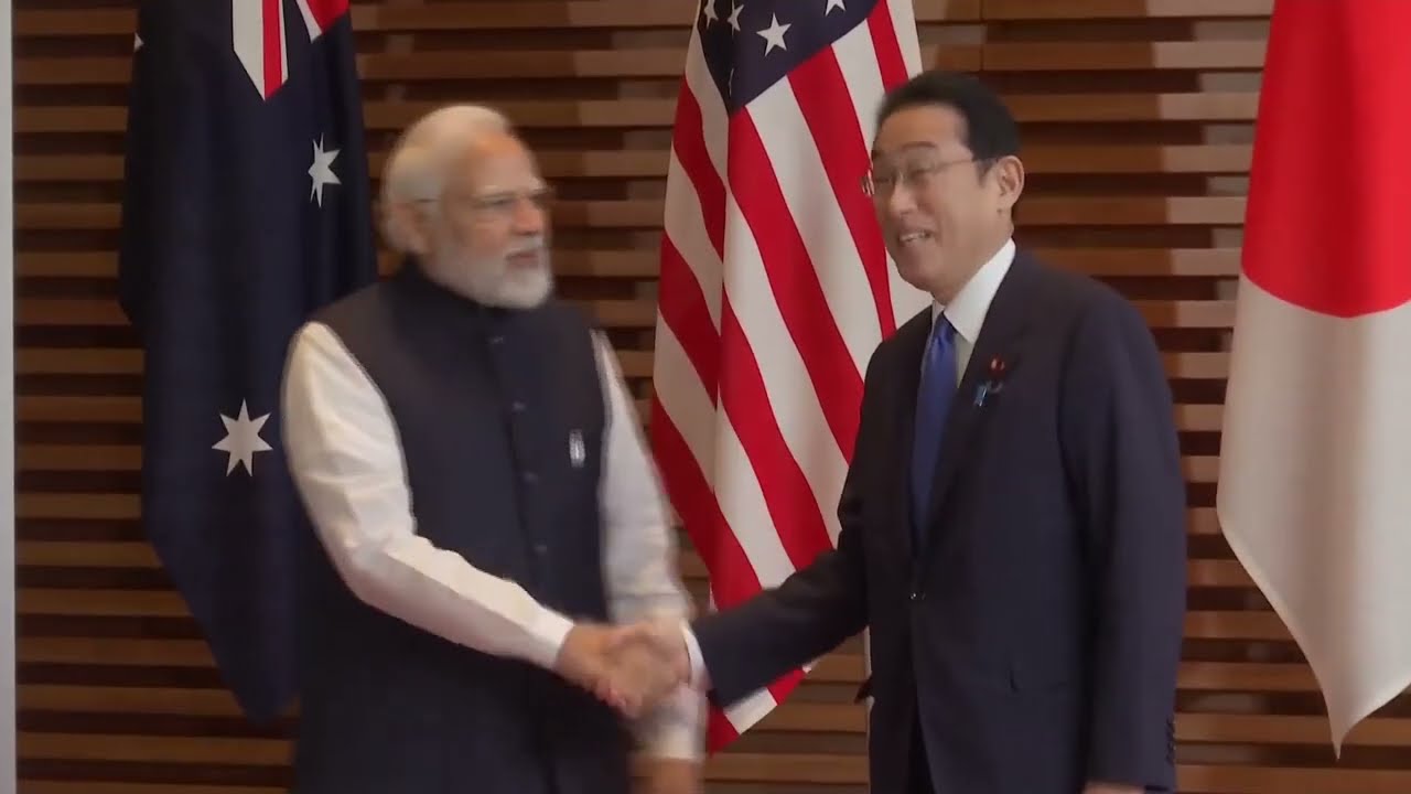 Visuals from PM Modi's arrival for the Quad Leaders Summit in Tokyo