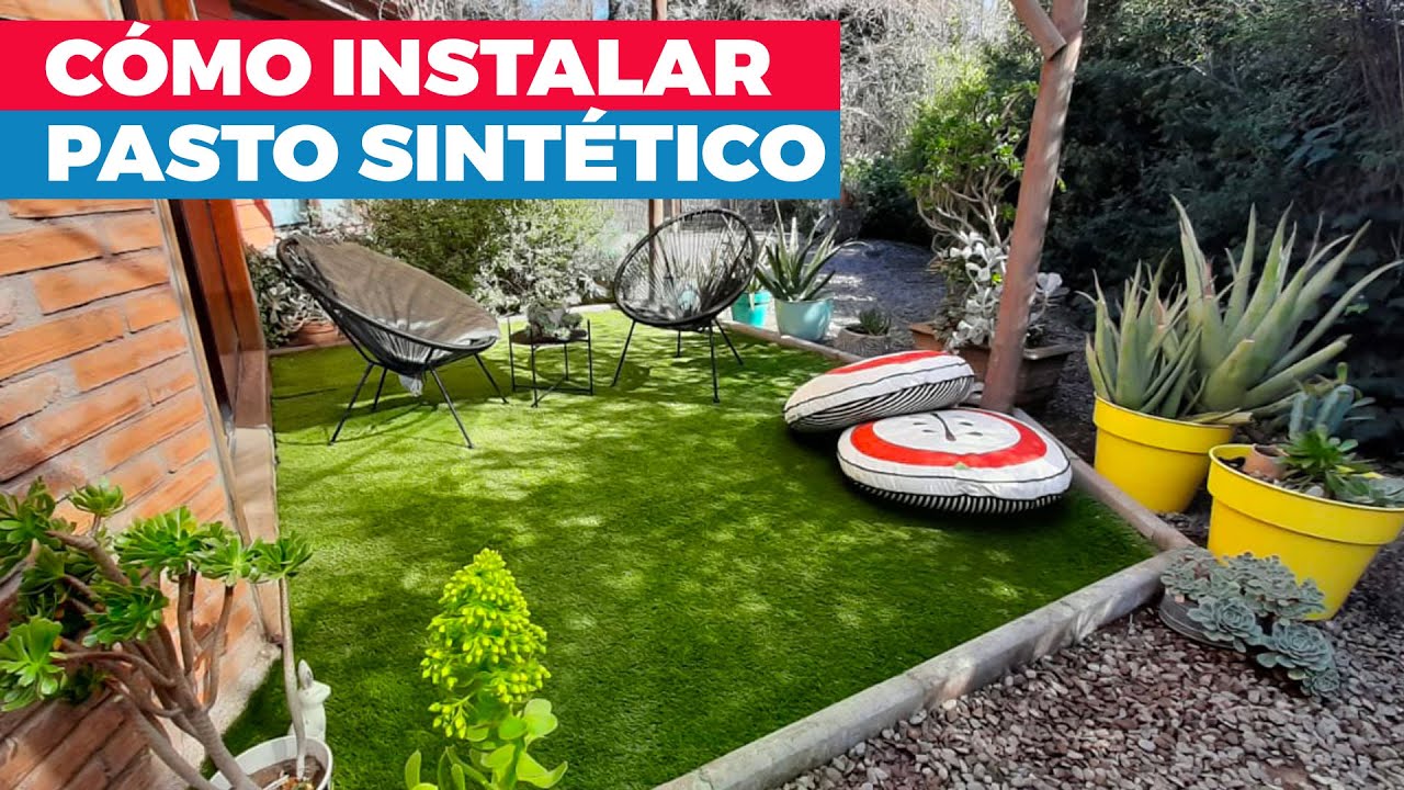Cómo instalar pasto sintético