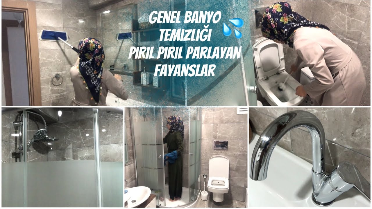 GENEL BANYO TEMİZLİĞİ | DUŞAKABİN, KLOZET, LAVABO & FAYANS TEMİZLİĞİ | BANYOM PIRIL PIRIL PARLIYOR