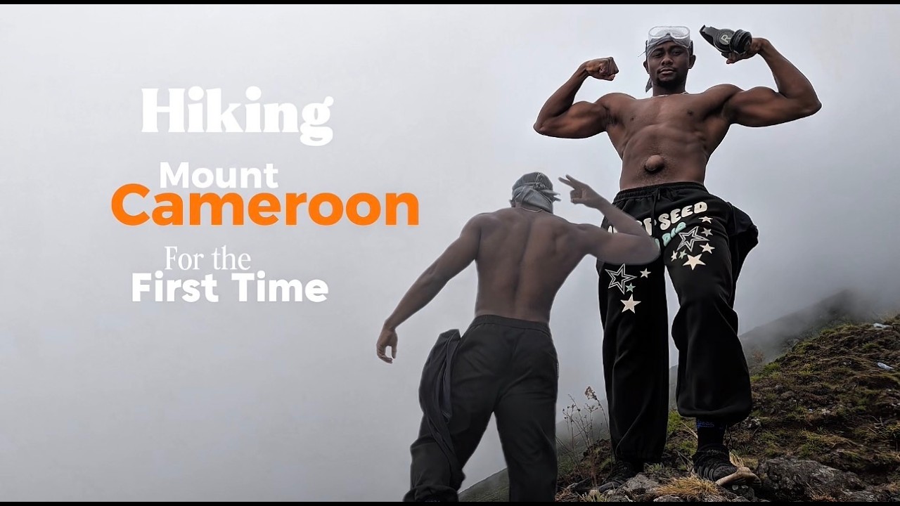Hiking Mount Cameroon for the first time.