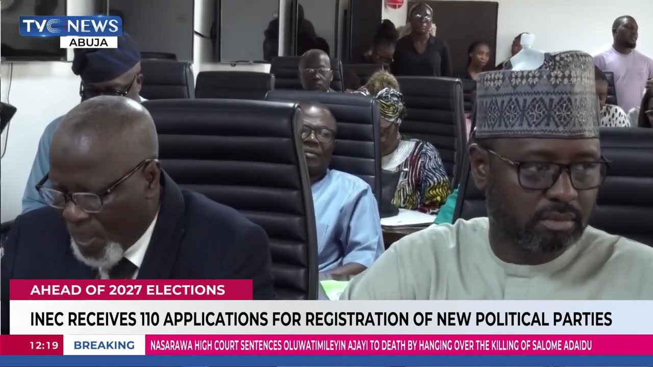 INEC Receives 110 Applications For The Registration Of New Political Parties
