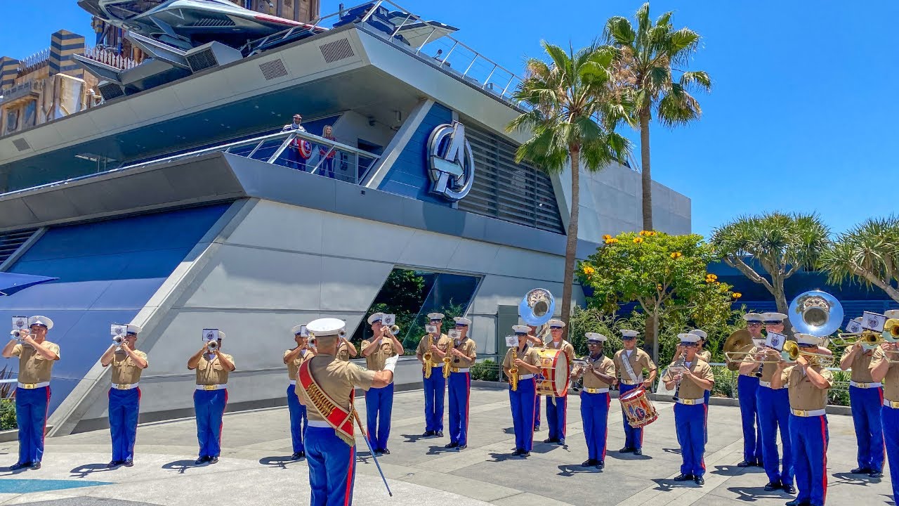 1st Marine Division Band Camp Pendleton - Avengers Campus - 4th of July -Disney California Adventure