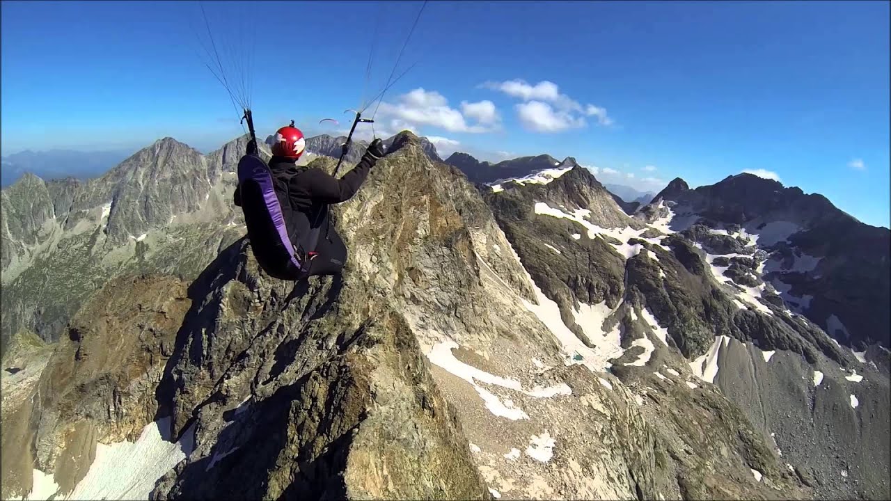 Hourgade, Caillaouas, lac du Portillon en parapente (septembre 2013)