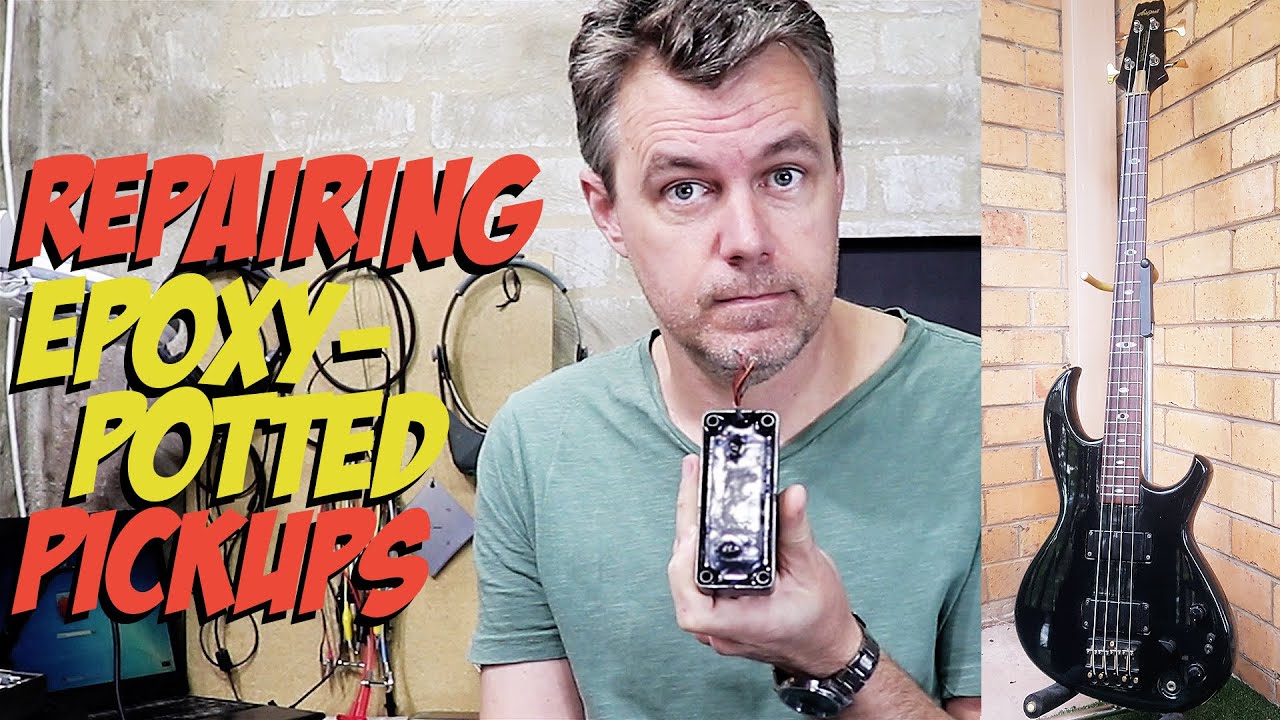 How To Repair Epoxy Potted Aria Pro II Bass Pickups