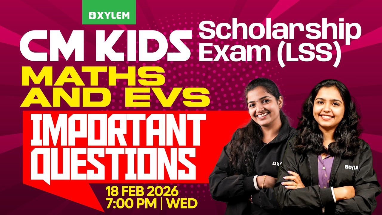 CLASS 4 Maths & EVS | CM KIDS SCHOLARSHIP EXAM- Important questions 🔴🔴🔴