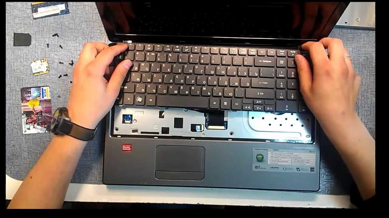 Как разобрать ноутбук ACER ASPIRE 5560G, (ACER ASPIRE 5560G disassembly)