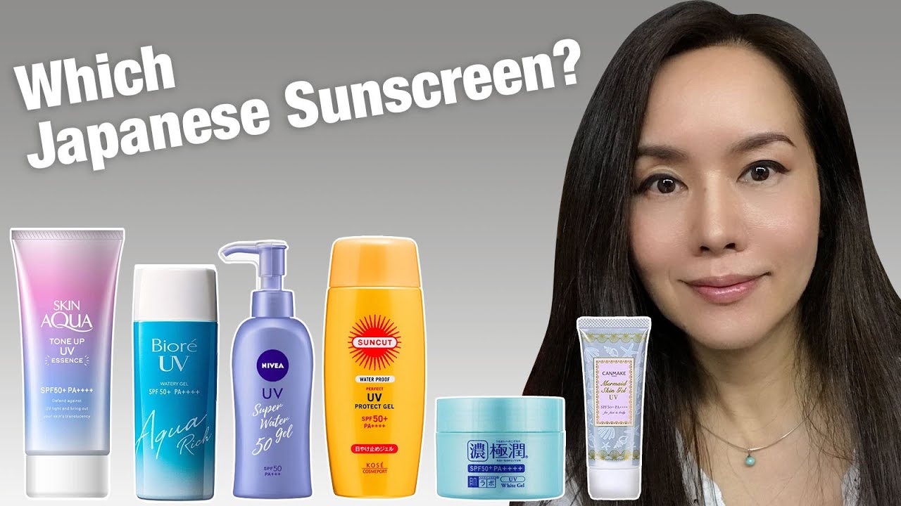 Test & Review Top Japanese SPF Sunscreen for Oily Dry Sensitive Combination Acne prone skin