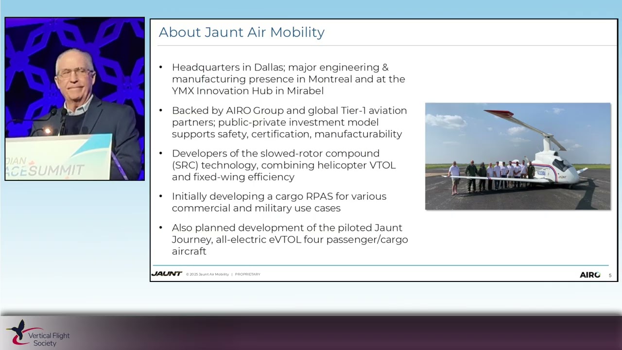4. Презентация компании Jaunt Air Mobility — Мартин Периэа, генеральный директор — Канадский аэро...