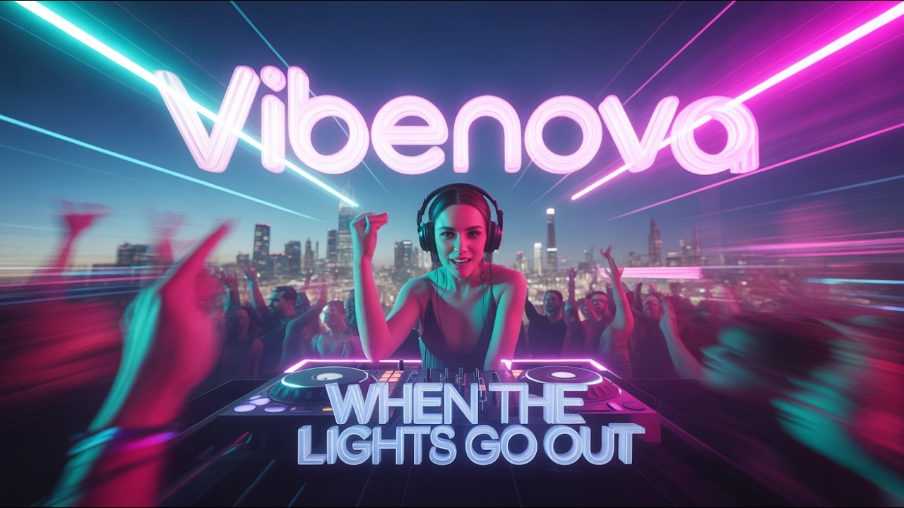 VibeNova – When The Lights Go Out – (Official Techno EDM Music Video 2026) | AI Cinematic