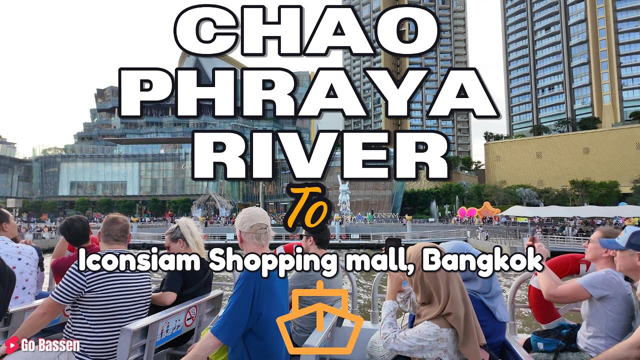 Chao Phraya River to Iconsiam Shopping mall, Bangkok. Boat 40 Bath from Khaosan Phara Arthit Pier.