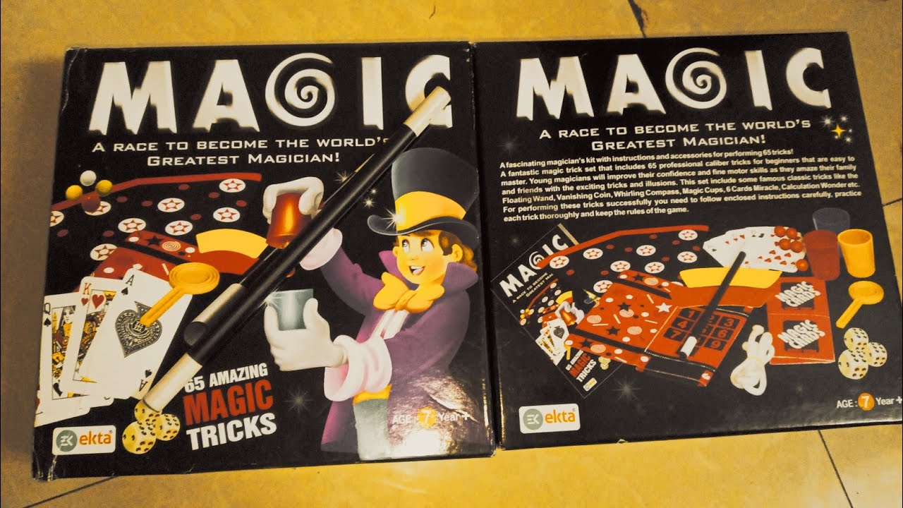 EKTA Magic 65 Tricks Multicolor | Magic Kit Unboxing  Review🧙&zwj;♂️🧝🔮✨🪄PART - I  Age 7+ Years